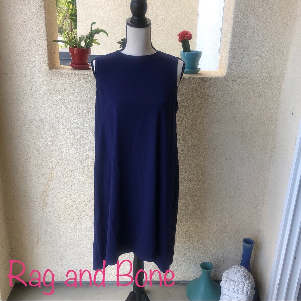 NEW Rag & Bone Dark Blue Shift Dress - Size Large